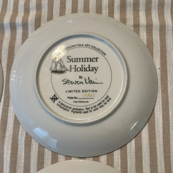 Vintage Franklin Mint plate set. Limited edition, signed & numbered - Picture 5 of 10